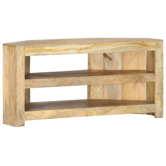 vidaXL Corner TV Stand 35.4"x17.7"x17.7" Solid Wood Mango