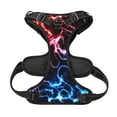 thumbnail image 5 of Lsque Red And Blue Lightning Dog Harness, No-Pull Pet Harness with 2 Leash Clips, Adjustable Soft Padded Dog Vest with Easy Control Handle for Large Dogs-X-Large, 5 of 9
