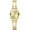 Gold, variant on Caravelle b y Bulova Women's Crystal Silver Stainless Steel Bangle Watch with Expansion Band 43L223