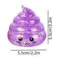 thumbnail image 3 of OAVQHLG3B Novelty Glitter Poop Stress Balls Sensory Fidget Ball, Blue Squsihy Squeeze Sugar Ball - Stress Relief Squishy Ball for Adults, Joke Prank Squish Poop Toys for Party Favors, 3 of 5