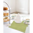 thumbnail image 4 of Vintage Fruit Green Kitchen Dish Towels for Drying Dishes Set of 3, Farmhouse Retro Solid Color Linen Texture Waffle Weave Microfiber Hand Tea Bathroom Towels Quick Dry & Absorbent Towel 12x12, 4 of 7