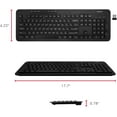 thumbnail image 7 of Macally Deluxe Full Size Wireless RF Keyboard For Windows PC, 7 of 7