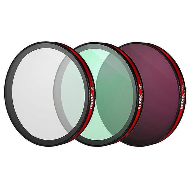 Brdrc For Dji Action 6-Filter Sports Camerccessories Set Dioxide Red Circle