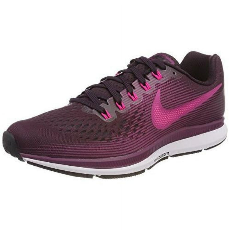 Nike Women s Air Zoom Pegasus 34 Running Shoe Port Wine Deadly Pink Tea Berry Black Walmart