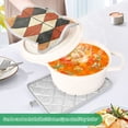 thumbnail image 3 of Yayeee Pot Holders Kitchen Heat Resistant with Pocket 7"x9.8" Cotton Oven Cooking Hot Pads, Checkered Pattern, 3 of 7