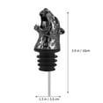 thumbnail image 2 of KAKOWELY Wine Bottle Caps Negro Con Vertedor En Forma De De Leopardo Duradero Y Ligero, 2 of 5
