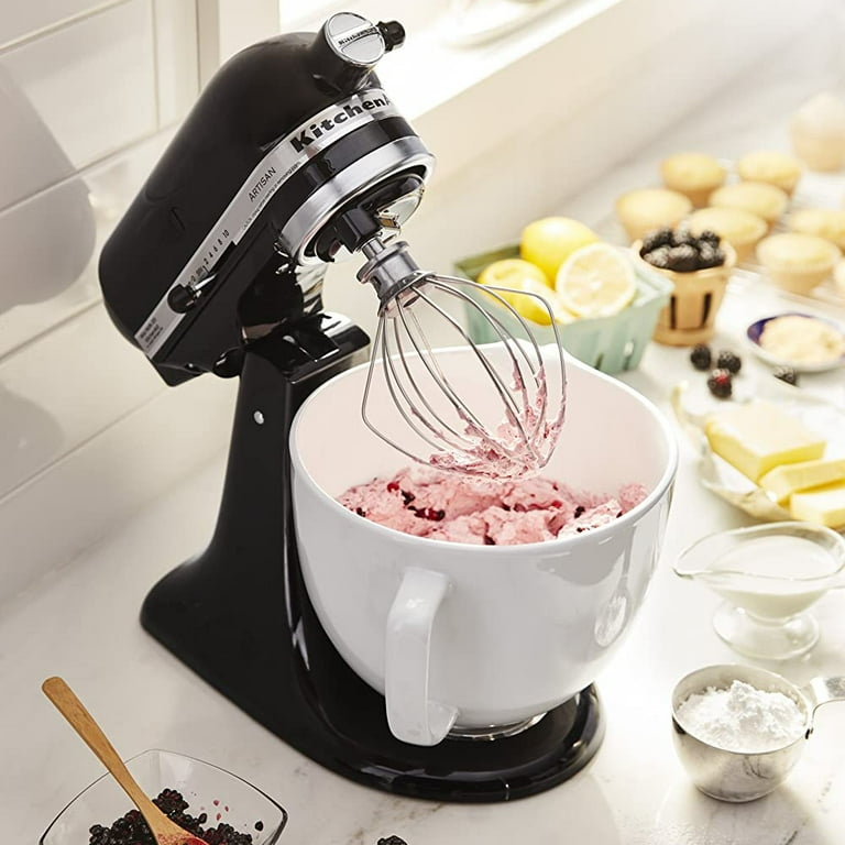 KitchenAid 5 Quart Mixer Ceramic Bowl in White Chocolate, KSM2CB5