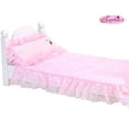 thumbnail image 1 of Sophia's 3 Piece Eyelet Bedding Set for 18" Dolls, Light Pink, 1 of 3