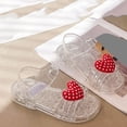 thumbnail image 5 of YHAJDS Girls Jelly Sandals with Heart Decoration Soft Sole Comfort Thick Princess, 5 of 5