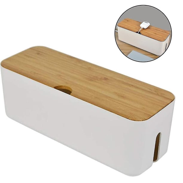 Caja organizadora de cables pequeña, 29,5 x 11 x 11,4 cm