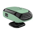 thumbnail image 1 of Ventilador portátil de calentamiento rápido para coche, calentador de 150W, 5x4,3x3,3 pulgadas, Base giratoria de 180  degree de bajo ruido para accesorios , 12v verde, 1 of 8