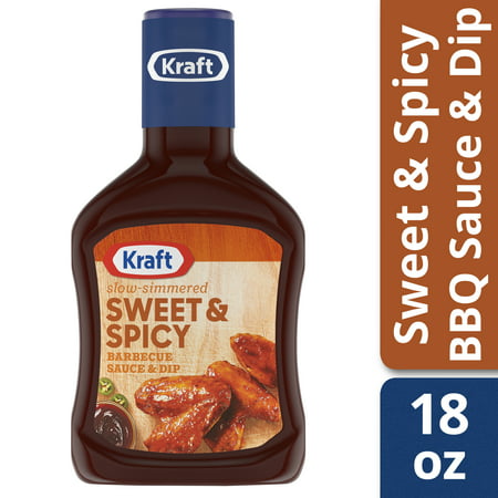 Kraft Slow-Simmered Sweet and Spicy Barbecue Sauce, 18 oz