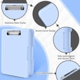 thumbnail image 3 of Clipboard with Storage 13x9.6 inches, Storage Clip Board Heavy Duty, Plastic Clipboard with Side Opening, Nursing Clip Board Foldable, Letter Size Smooth Writing for Work, Study(Light Blue), 3 of 6