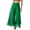 Green, variant on Summer Palazzo Pants for Women Dressy Casual Elastic High Waisted Wide Leg Chiffon Pants, M