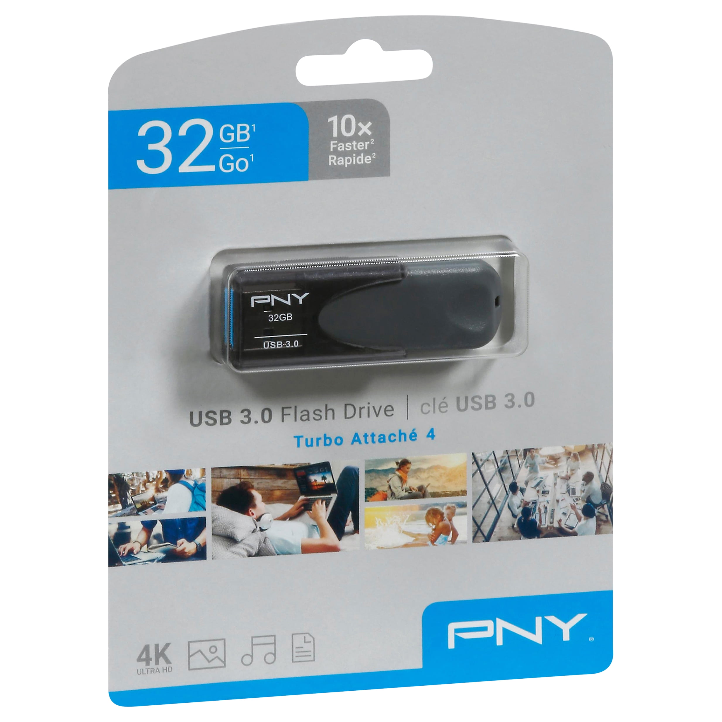 Tilpasning ankomme læser PNY Turbo Attache 4 USB 3.0 Flash Drive - Walmart.com
