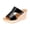 Black, variant on NOKIO Women's Slip-On Platform Wedge High Heel Sandals Comfortable and Soft Fashion Open Toe Slippers Casual Outdoor Shoes