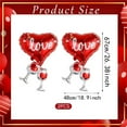thumbnail image 3 of 2Pcs Valentines Day Heart Balloons Red Love Heart Foil Mylar Balloons for Valentines Day Party Engagement Anniversary Wedding Birthday Decor Supplies, Red, 3 of 5