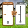 thumbnail image 2 of 10 Ft String Light Poles for Outside, 4 Pack Heavy-Duty Metal Poles for Outdoor Hanging Lights with Fence Brackets, Outdoor String Light Pole Stand for Patio, Backyard, Garden, 2 of 8
