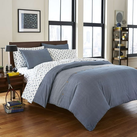 Poppy Fritz Thompson Navy Duvet Set Twin Walmart Com