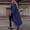 Blue, variant on Women's Autumn Color Blocked Loose Casual Long Hooded Cardigan, Sweaters For Women, Flannel Shirt Women, Chunky Cardigan