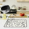 thumbnail image 6 of Blasgw Dish Drying Mat For Kitchen Countertop 15.7x11.8IN, Absorbent Suede Dish Pad With Non-slip Rubber Backeds, Hide Stain Dish Rack Mat multicolor, 6 of 8