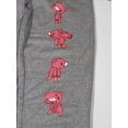 thumbnail image 2 of Gloomy Bear Character Print Athletic Heather Gray Sleep Pants-Medium, 2 of 3