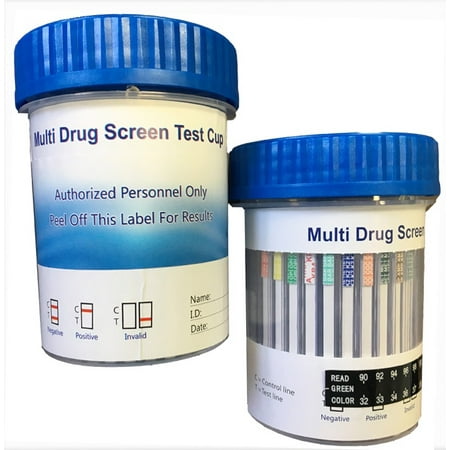 (5 PACK) 18 Panel Drug Test Cup - INCLUDES KRATOM TEST Most complete cup available on the market . AMP/BAR/BUP/BZO/COC/MET/MDMA/MTD/OPI/OXY/PCP/TCA/THC/ETG/K2/KRA /TRA