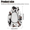 thumbnail image 7 of Garronmavis Brown Cow Print 23×10 Inch ATV Seat Cover Waterproof Non-Slip Four Wheeler Seat Cover Compatible with Polaris Sportsman Polaris Scrambler Honda Rancher, 7 of 7