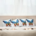 thumbnail image 3 of Ambesonne Butterfly Throw Pillow Cover 4 Pack, Cycle of Life Theme, 16", Orange Blue Black, 3 of 6
