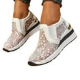 thumbnail image 6 of Mostsola Wedge Sandals for Women Floral Embroidery Mesh Fashion Sneakers Breathable Walking Shoes, 6 of 9