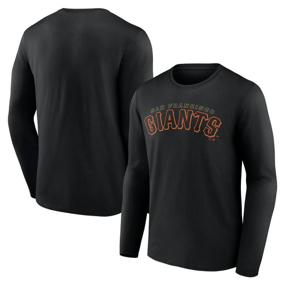 Men's Black San Francisco Giants Giants Alternate Club Lettering Long Sleeve T-Shirt