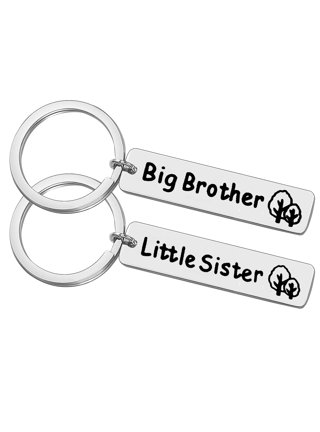 NISCHA Best Brother Ever Gifts for Brother From Sister,Unique Christmas  Gifts Birthday Gifts for Brother, Men PU Leather Valet Tray and Keychain