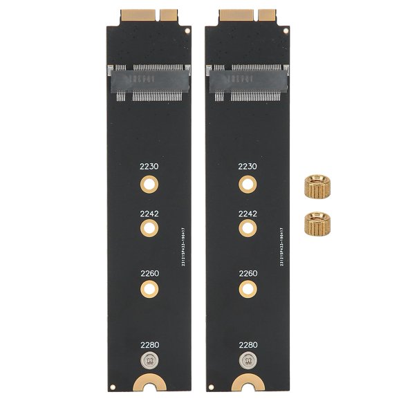 2 pcs for SATA M.2 NGFF SSD to 2010 2011 for OS X Air A1370 A1369 Converter Adapter Card (12+6 Contacts)