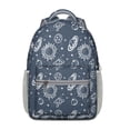 thumbnail image 1 of Cosmos Waterproof Backpack for Teens - Breathable & Durable with Adjustable S-Shaped Shoulder Straps, Star Constellation Design, 1 of 6