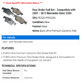 thumbnail image 2 of Rear Brake Pad Set - Compatible with 2007 - 2013 Mercedes-Benz S550 2008 2009 2010 2011 2012, 2 of 2
