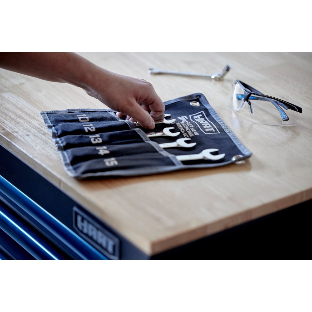 HART 5-Piece Flex Head Ratcheting Wrench Set, Metric Wrenches