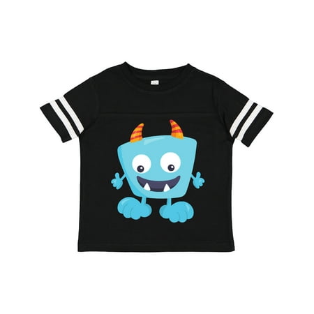 

Inktastic Cute Monster Blue Monster Funny Monster Horns Gift Toddler Boy or Toddler Girl T-Shirt