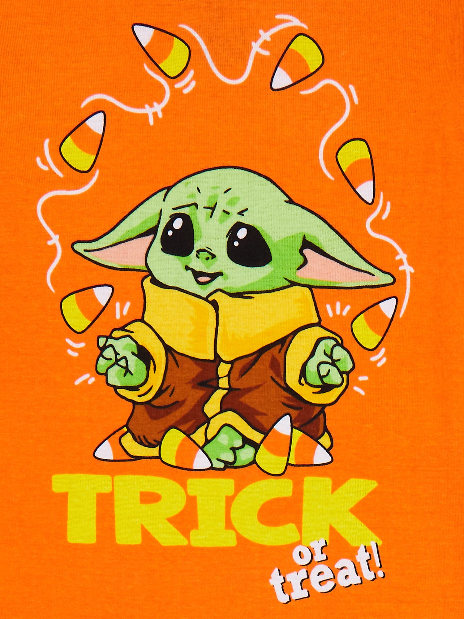 Star Wars Baby Yoda Boys Long Sleeve Top and Pants  2-Piece Halloween Pajama Set, Sizes 4-10