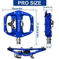 thumbnail image 7 of BUCKLOS SPD Pedals PD-M680 MTB Mountain Bike Clip in Dual Sided Pedals - Road Bike Flat & Clipless Sealed Bearing Bicycle Clips Pedal Compatible with Shimano SPD Cleats (9/16" Aluminum), 7 of 7
