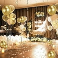 thumbnail image 4 of SHAR 70 PCS Gold Balloon, Birthday Balloon, Wedding Balloons, Gold Confetti Balloons, White Balloon Party Balloon for Decorations, Wedding, Birthday, Get Together, Ceremony Decorations, 4 of 4