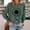 Army Green, variant on Jacenvly Sweatshirts For Women Long Sleeve Print Womens Sweatshirts Crewneck Casual Fashion Warmth Comfort Fall Tops For Women