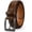 Deep Brown, variant on Men's Genuine Leather Handmade Classic Dress Belt for Business Casual
