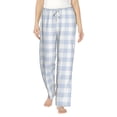 thumbnail image 2 of Goofa Blue Checkboard Printed Soft Pajama Pants for Women, Wide Leg Comfy Casual Lounge Yoga Pants-XX-Large, 2 of 9