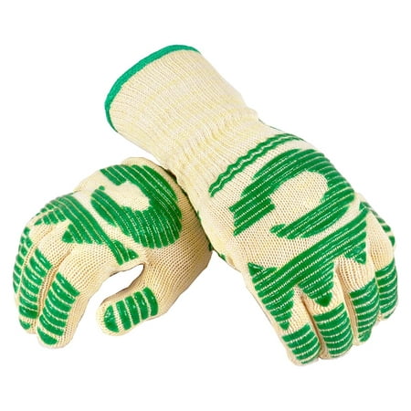 G & F 1683L Dupont Nomex & Kevlar Heat Resistant Gloves, 13-Inch Extra Long Cuff Oven Gloves, BBQ Gloves, Large, 1 Pair