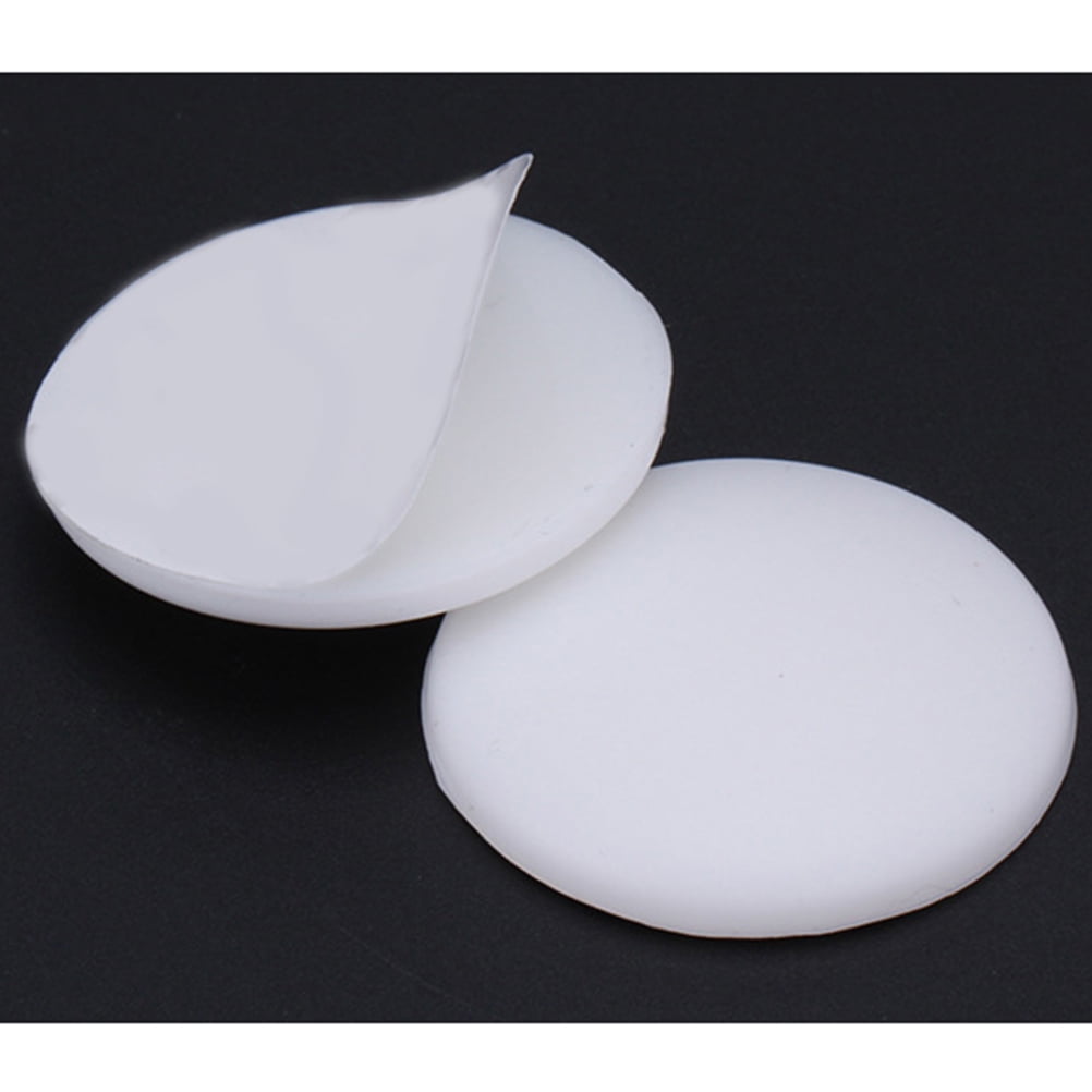 Nicehomfit 12Pcs White Door Wall Guard Soft Silicone Door Crash Pad with Strong Adhesive for Home