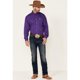 thumbnail image 2 of Camisa Cinch Corte Clásico Púrpura Talla Mediana, 2 of 6