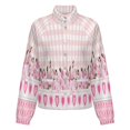 thumbnail image 5 of Jackets for Women Winter Coat Jackets Flannel Stand Collar Jacket(Pink Love Blooming Flower,Size:S-4XL), 5 of 7