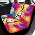 thumbnail image 4 of Uourmeti Music notes Car Seat Covers Full Set Softy Seat Protectors Interior Decor Polyester Car Seat Covers Set Fit for Cars Trucks, 4 of 10