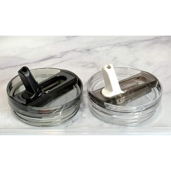 Leakproof 40 oz Tumbler Lid Set of 2 with Straws, Spill-Proof Replacement Top