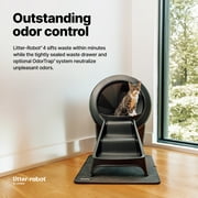 Litter-Robot 4 Automatic Self-Cleaning Cat Litter Box with Step, Black
